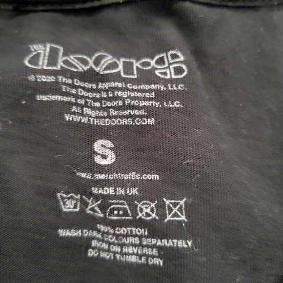 The Doors Black Graphic Print Oversized Band T-Shirt - Picture 4 of 4